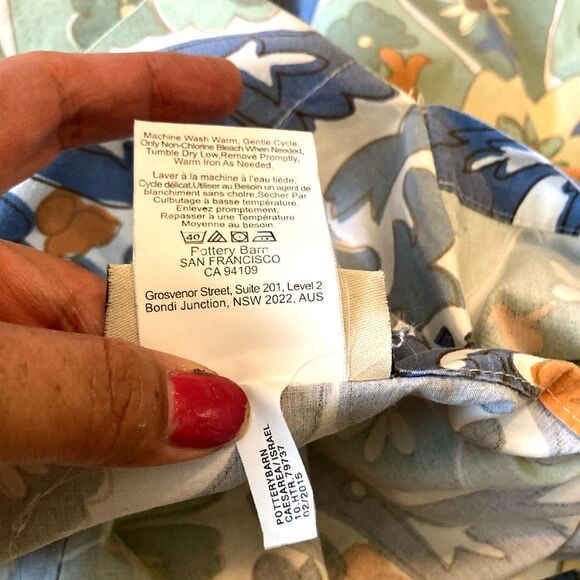 Pottery Barn Caesarea Mandala Medallion Patterned Euro Pillow Sham Cover - Picture 7 of 8